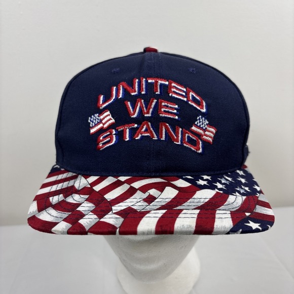 Impressions Other - Vintage United We Stand American Flag Trucker Retro StrapBack Hat Cap Made USA